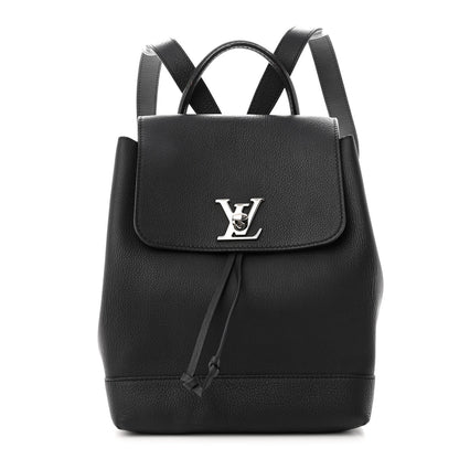 Louis Vuitton Calfskin Lockme Backpack Black 1 of 12