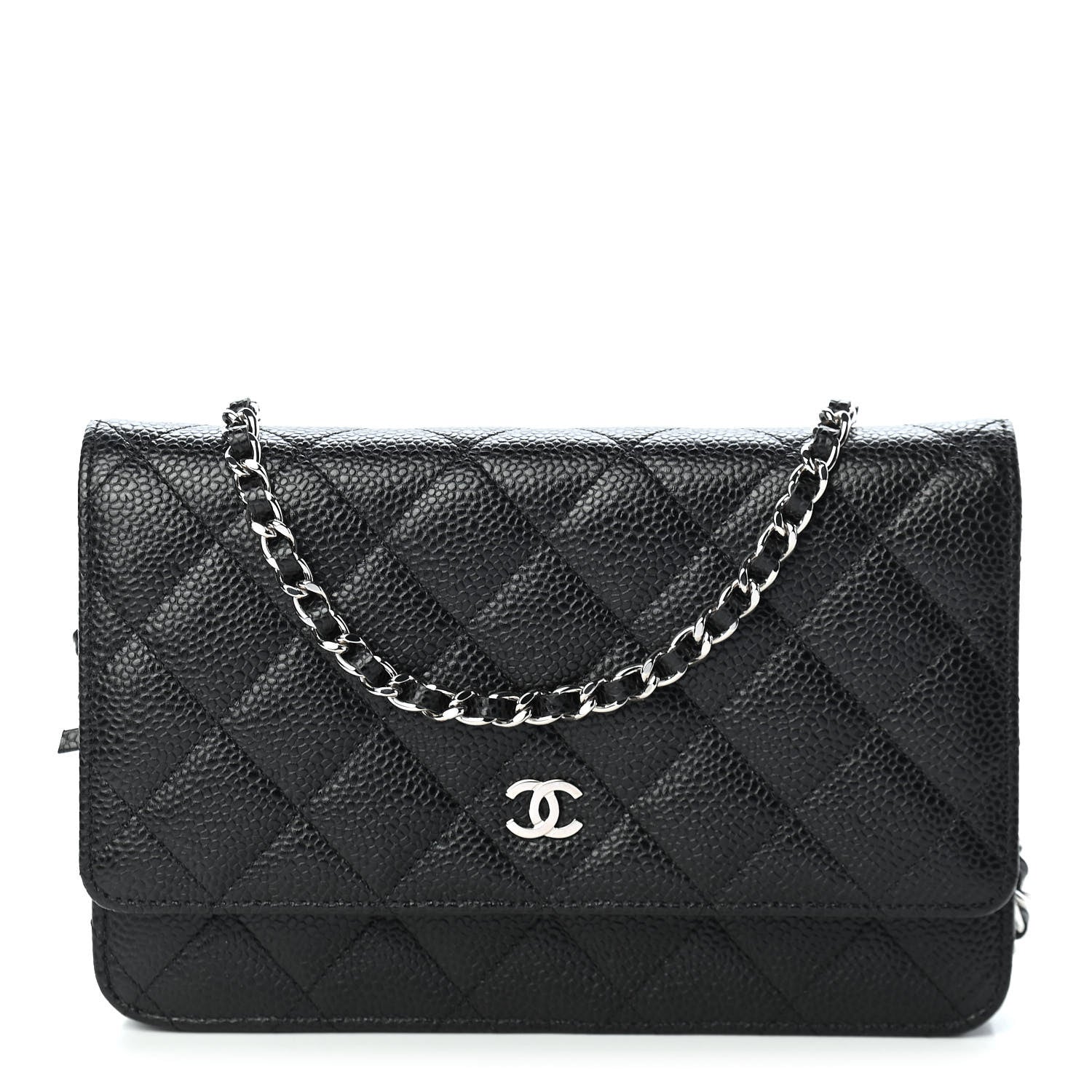 Chanel Caviar Quilted Wallet On Chain WOC Black 1 of 10