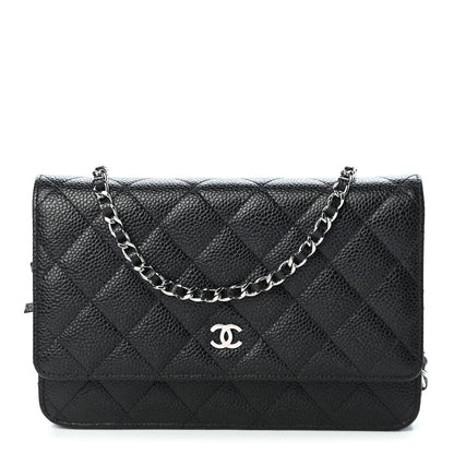 Chanel Caviar Quilted Wallet On Chain WOC Black 1 of 10