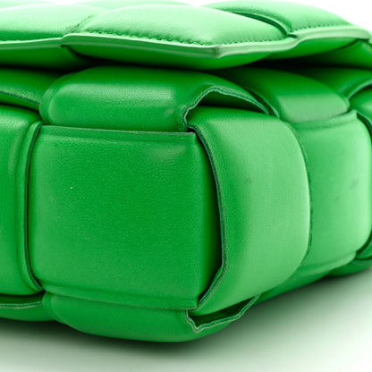 Bottega Veneta Lambskin Maxi Intreccio Padded Chain Cassette Crossbody Bag Grass 10 of 11