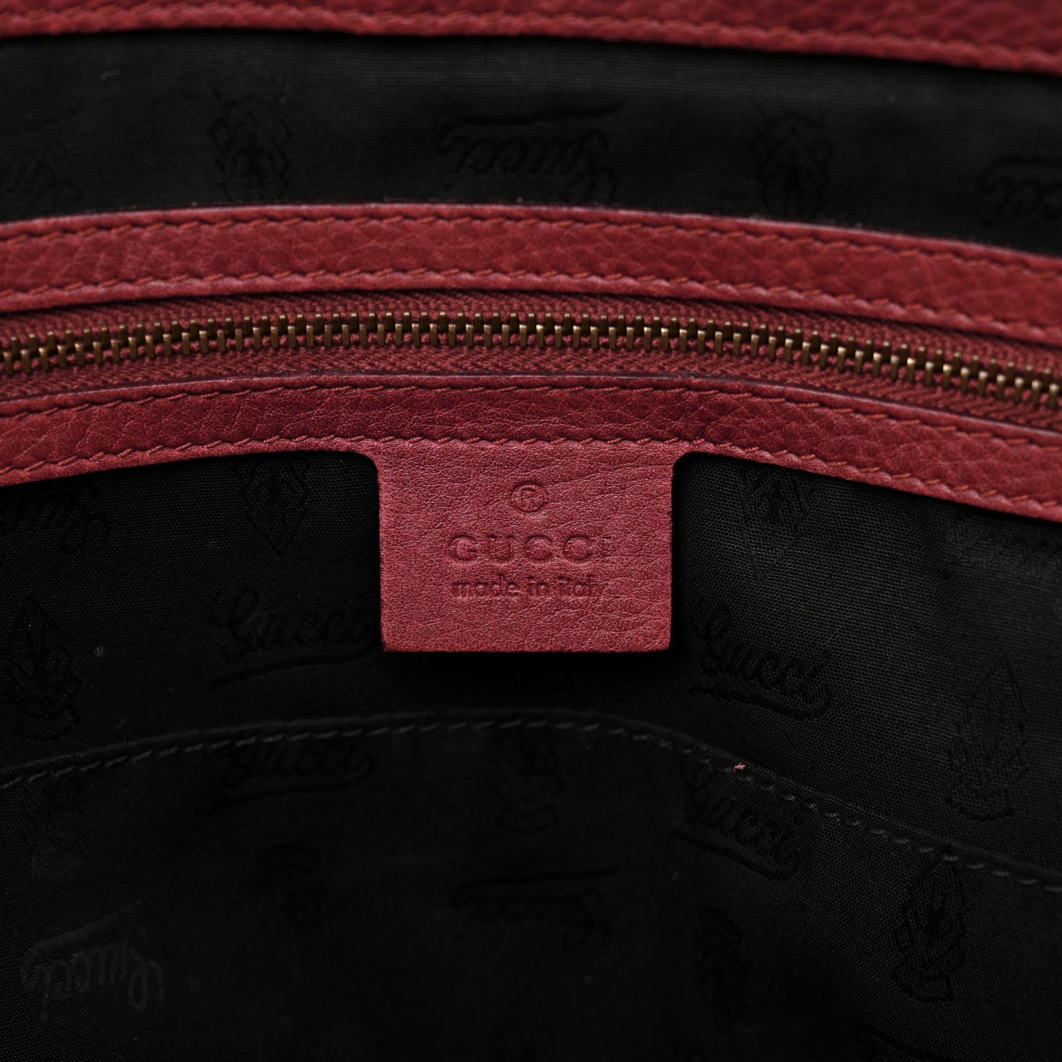Gucci Suede Medium 1973 Top Handle Satchel Red 6 of 18