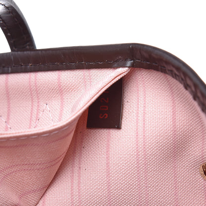 Louis Vuitton Damier Ebene Neo Neverfull MM Rose Ballerine 7 of 11