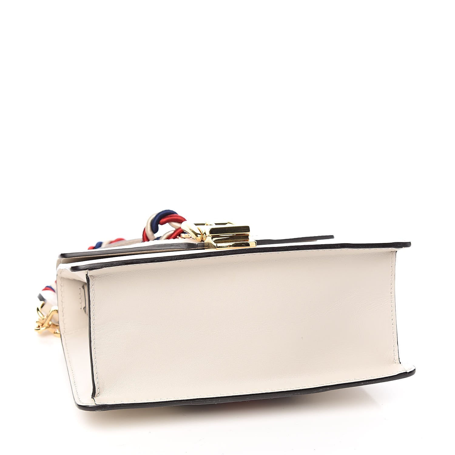 Gucci Calfskin Mini Sylvie Top Handle Bag White 4 of 11