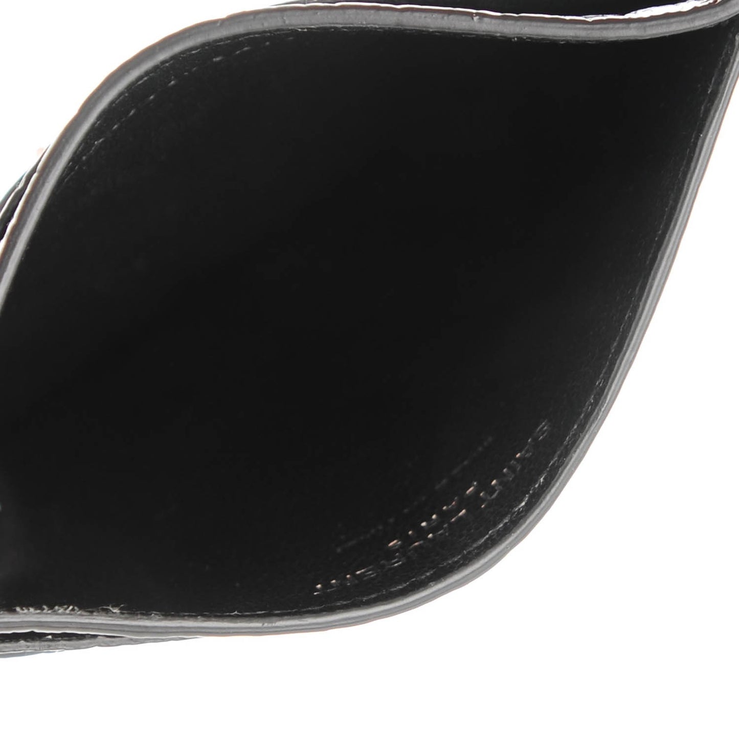 Calfskin Crocodile Embossed Card Case Black
