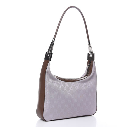 Gucci Monogram Small Clasp Hobo Purple 3 of 11