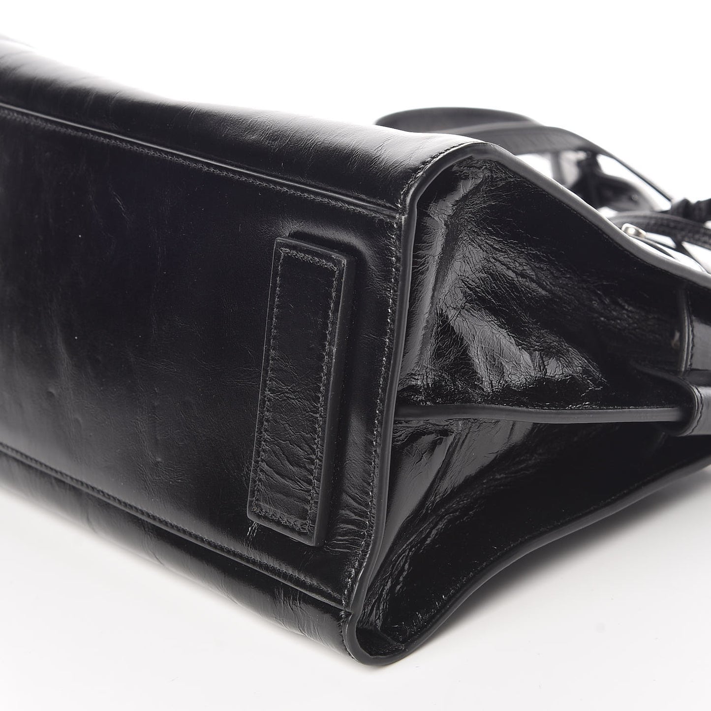 Glace Calfskin Baby Souple Sac De Jour Black
