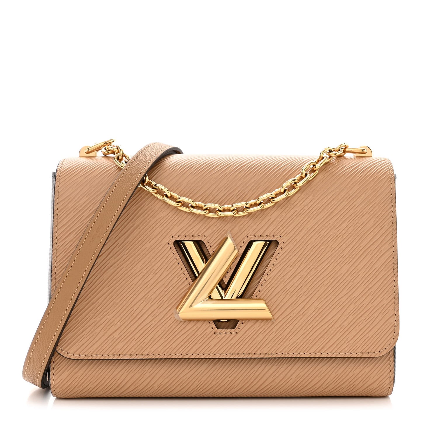Epi Twist Shoulder Bag MM Camel