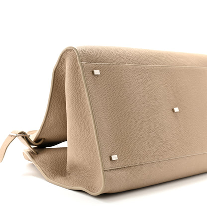 The Row Matte Grained Calfskin Soft Margaux 17 Dark Taupe 8 of 9