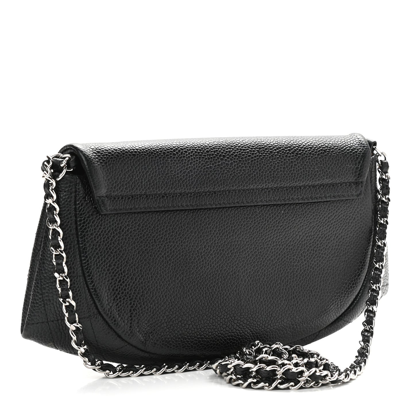 Caviar Half Moon Wallet On Chain WOC Black