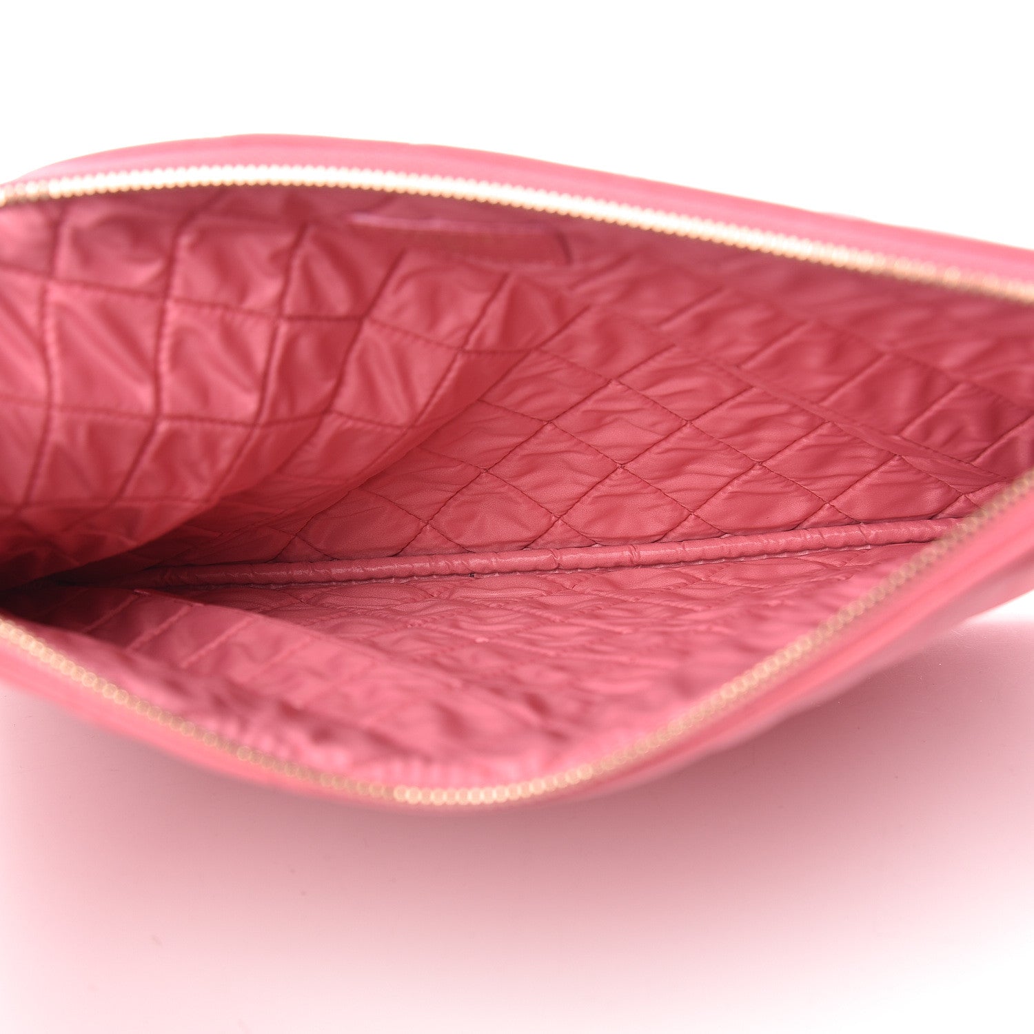 Chanel Lambskin Quilted Medium Casino Beauty CC Cosmetic Case Fuchsia 5 of 12