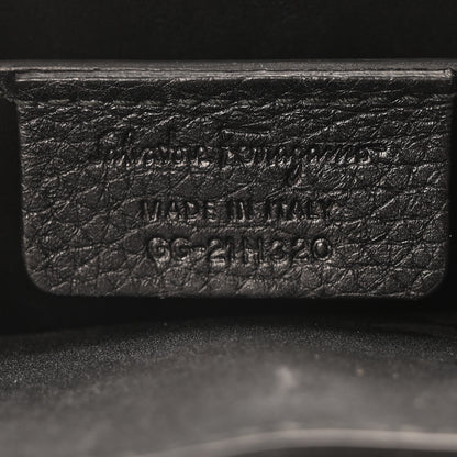 Salvatore Ferragamo Calfskin Medium Margot Top Handle Satchel Black 7 of 10