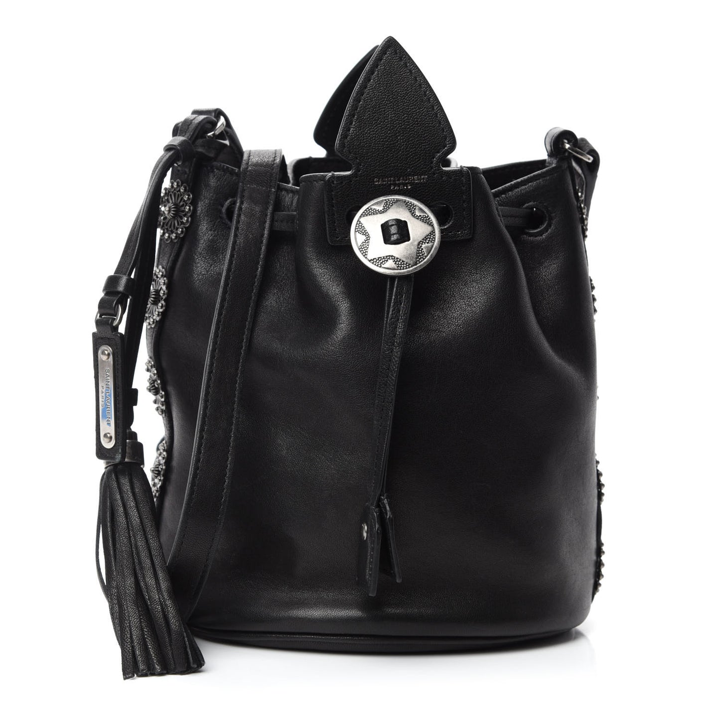 Calfskin Small Anja Bucket Black