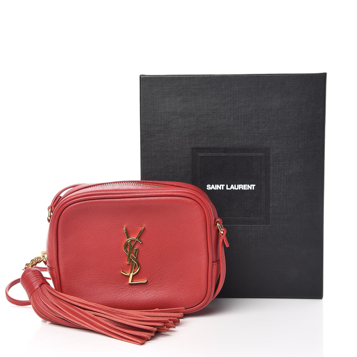 Saint Laurent Nappa Monogram Blogger Bag New Red 11 of 11