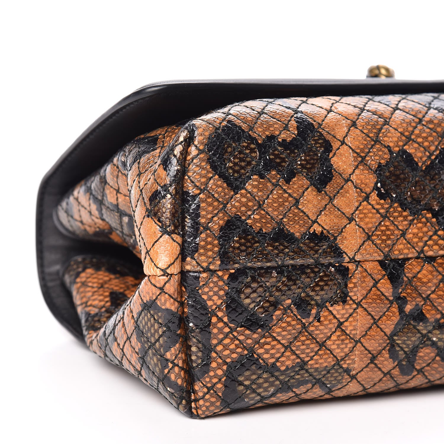 Bottega Veneta Nappa Karung Olimpia Knot Ocre Black 5 of 10