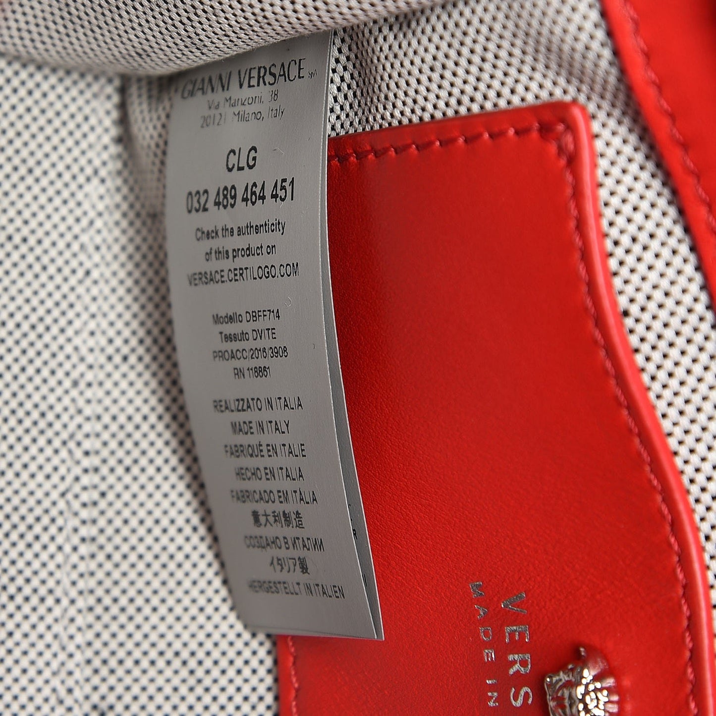 Calfskin Small Palazzo Empire Bag Red