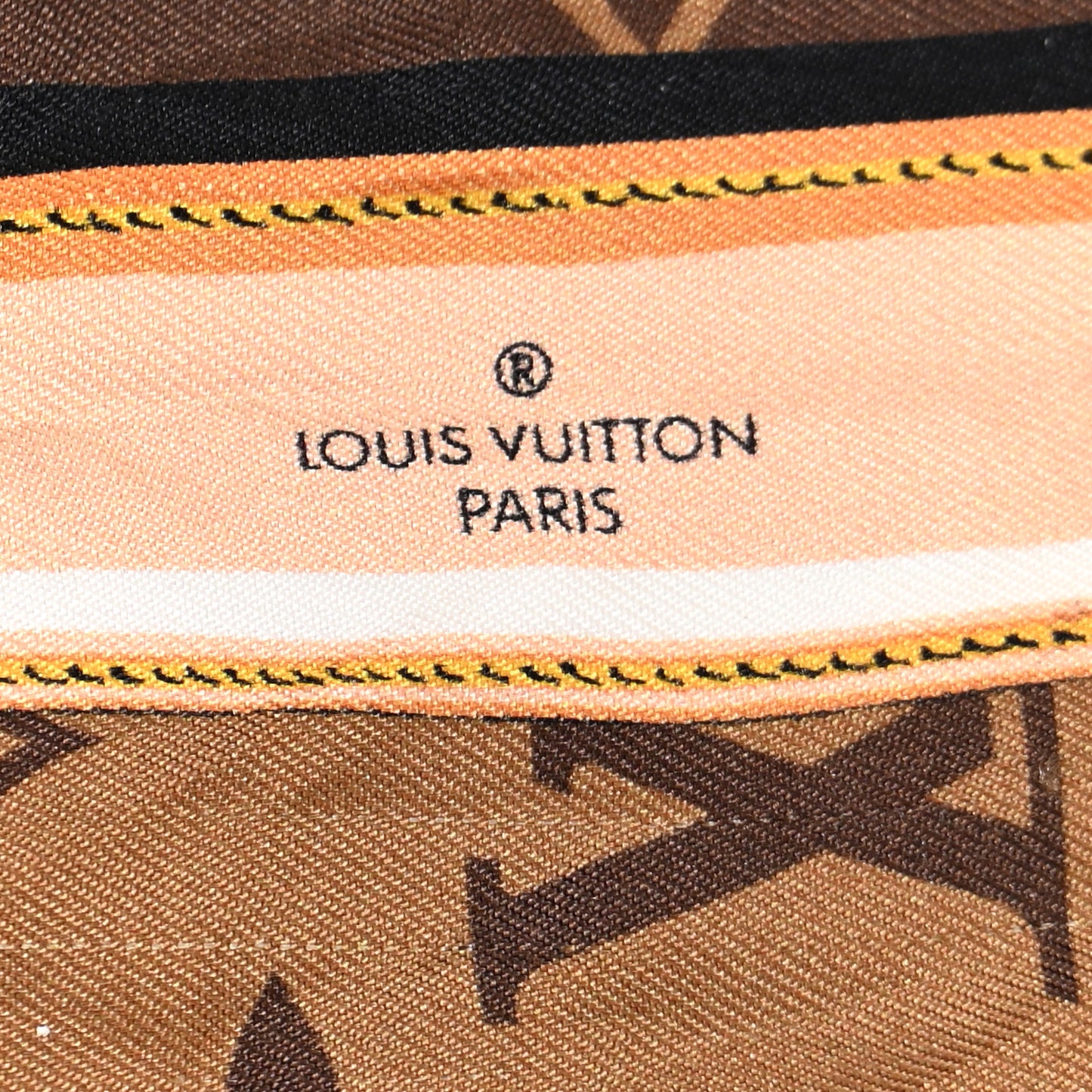 Silk Monogram Confidential Bandeau Brown