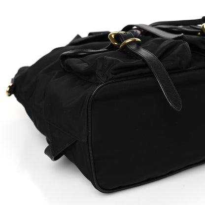 Prada Tessuto Nylon Soft Calfskin Small Backpack Black 7 of 8