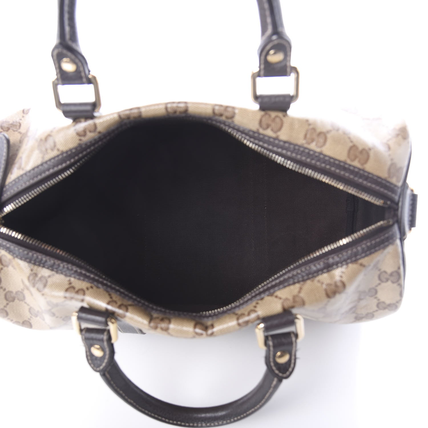 Gucci Crystal Monogram Medium Joy Boston Dark Brown 5 of 8