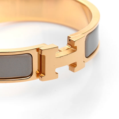 Hermes Enamel Narrow Clic Clac H Bracelet PM Marron Glace 5 of 5