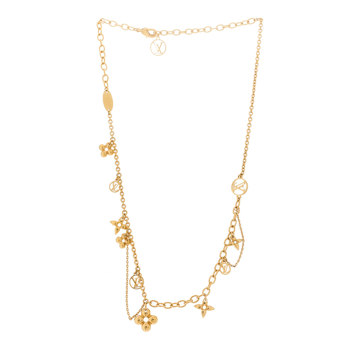 Metal Blooming Supple Necklace Gold
