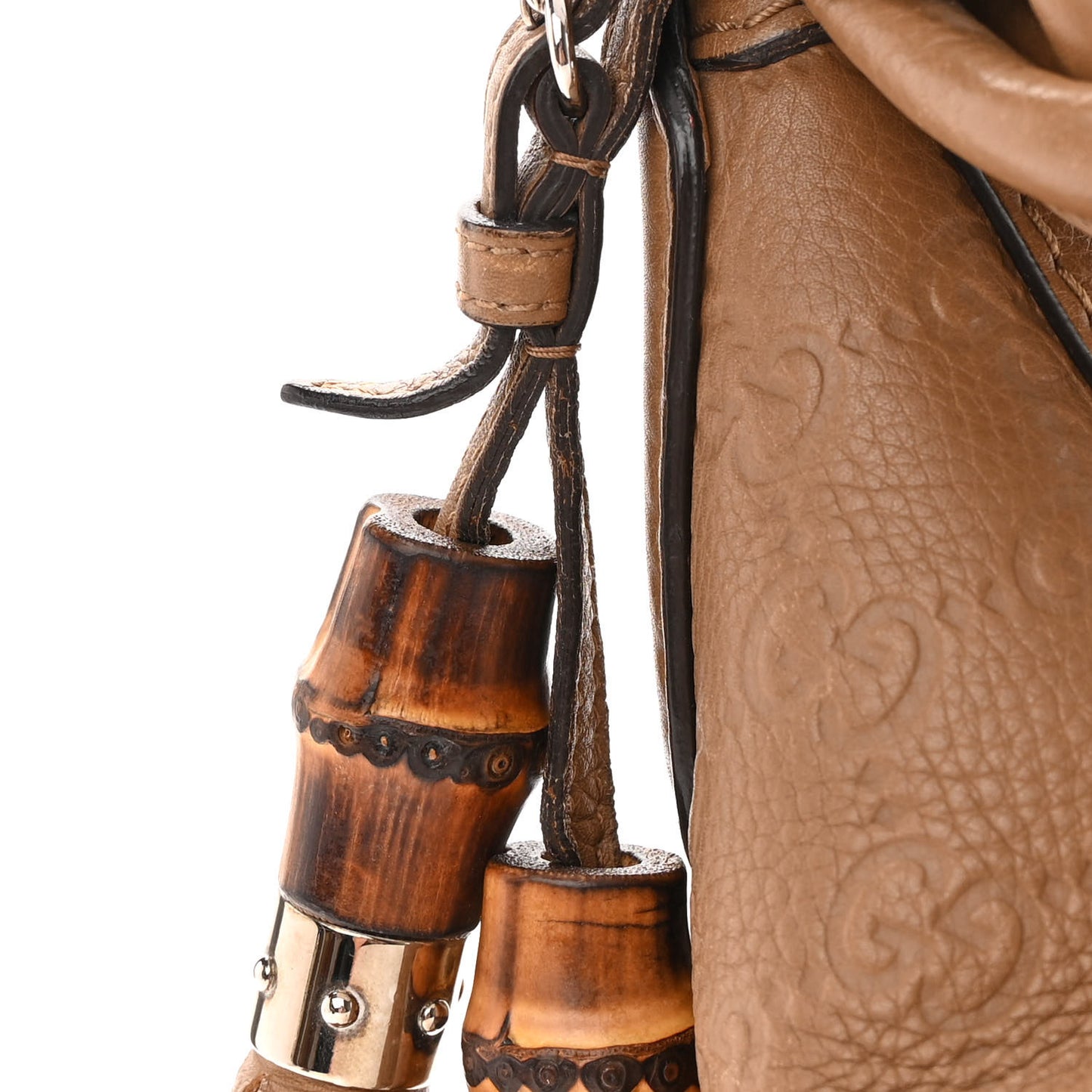 Guccissima Medium Techno Horsebit Hobo Taupe