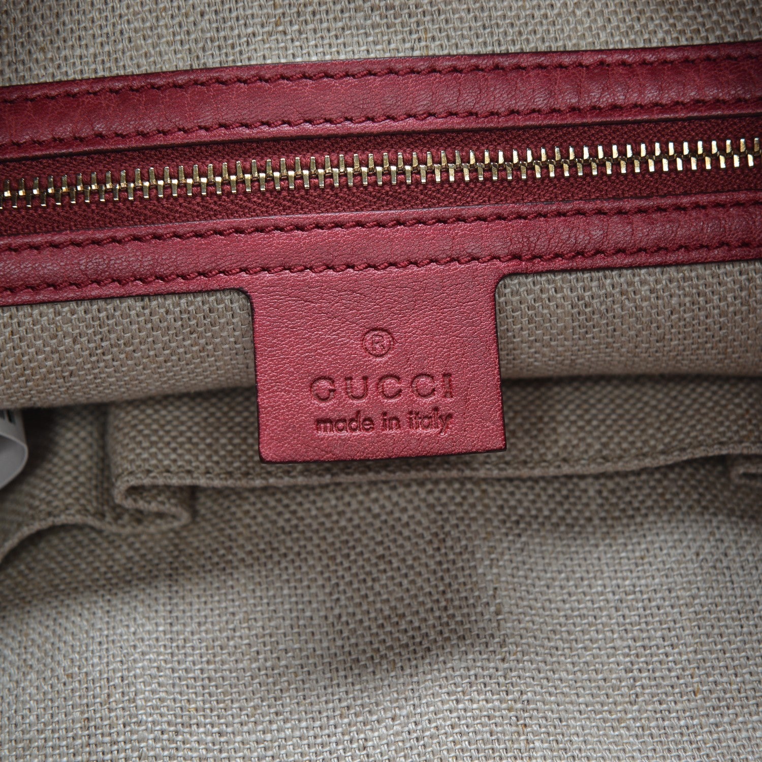 Gucci Pebbled Calfskin Medium New Jackie Shoulder Bag Raspberry Candy 6 of 7