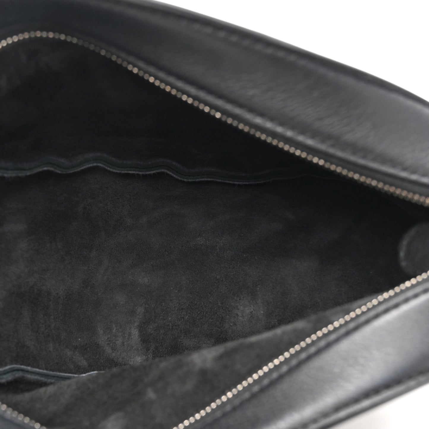 Smooth Calfskin Small Slouchy Banana Bag Black