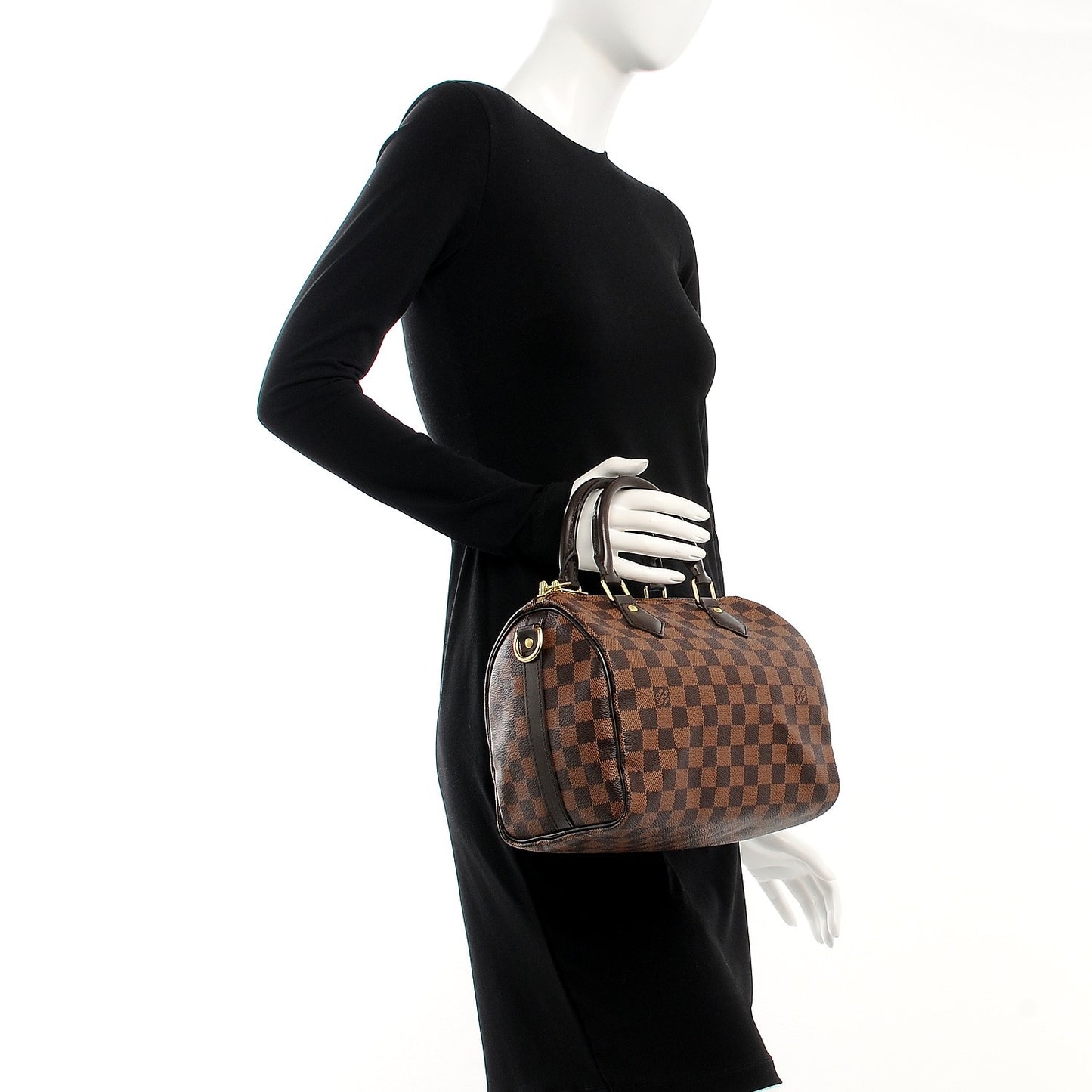 Damier Ebene Speedy Bandouliere 25