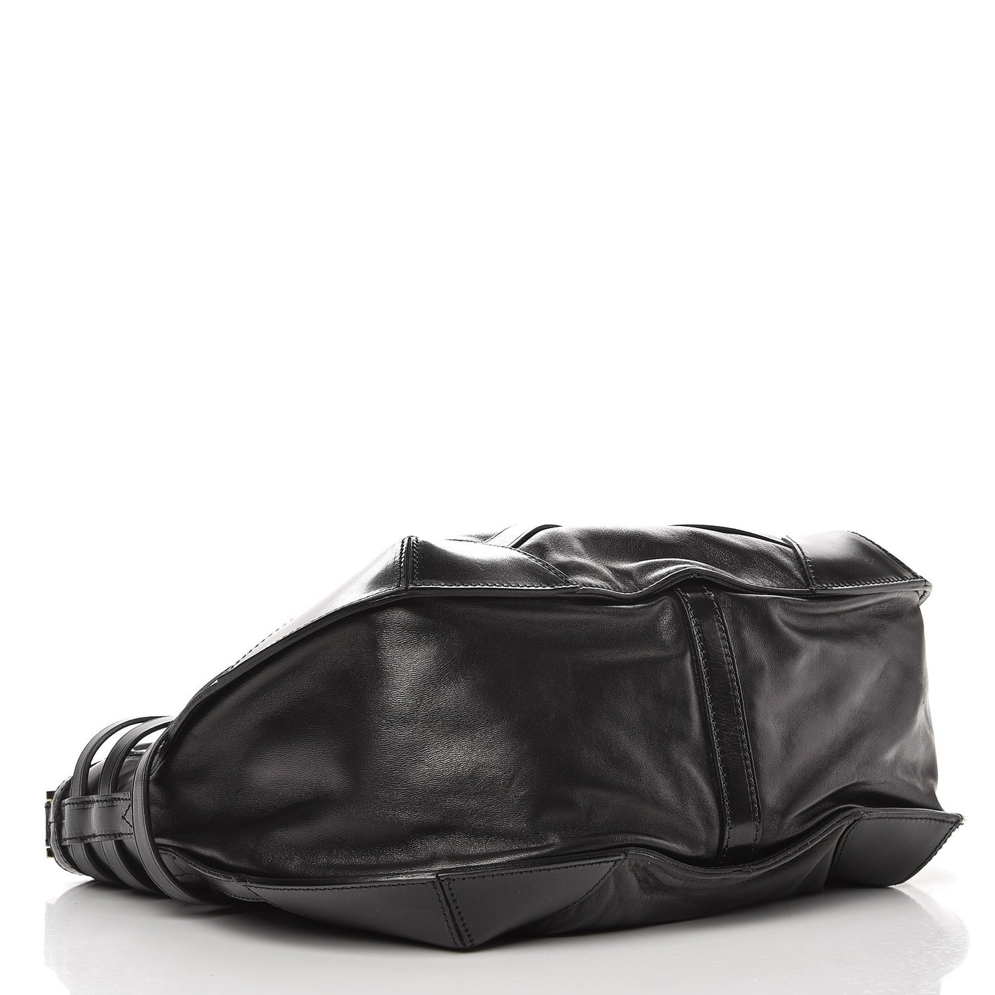 Lambskin Bridle Calfskin Small Dutton Hobo Black