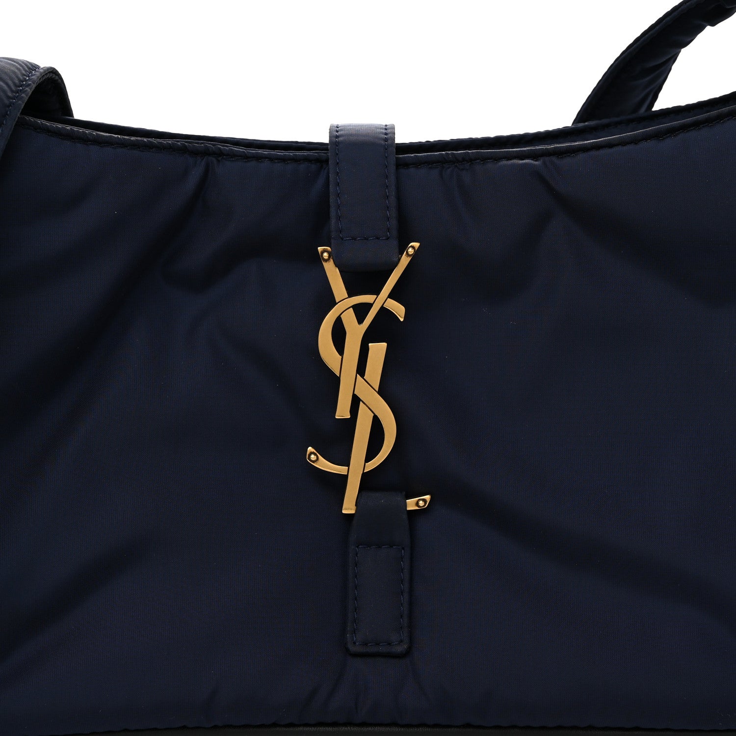 Saint Laurent Econyl Nylon Le 5 A 7 Hobo Navy 8 of 11