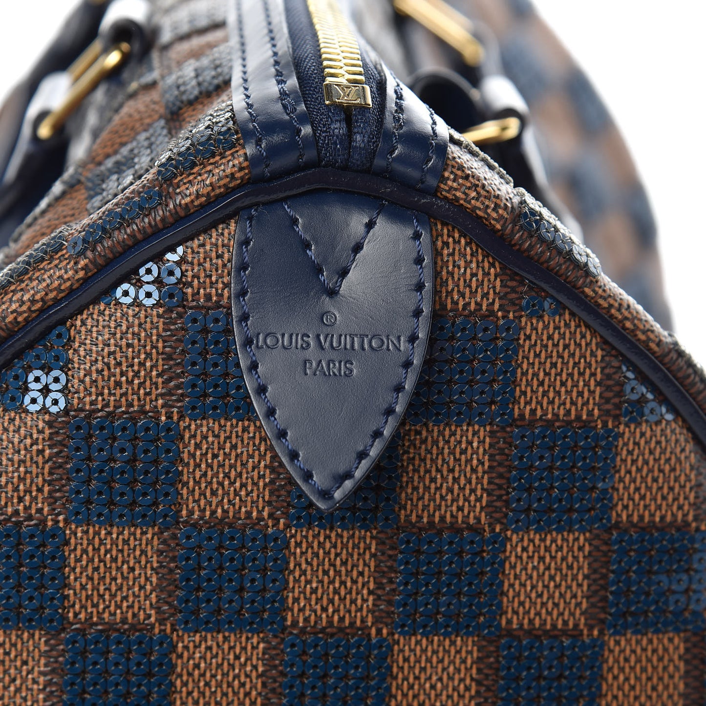 Damier Paillettes Speedy 30 Blue