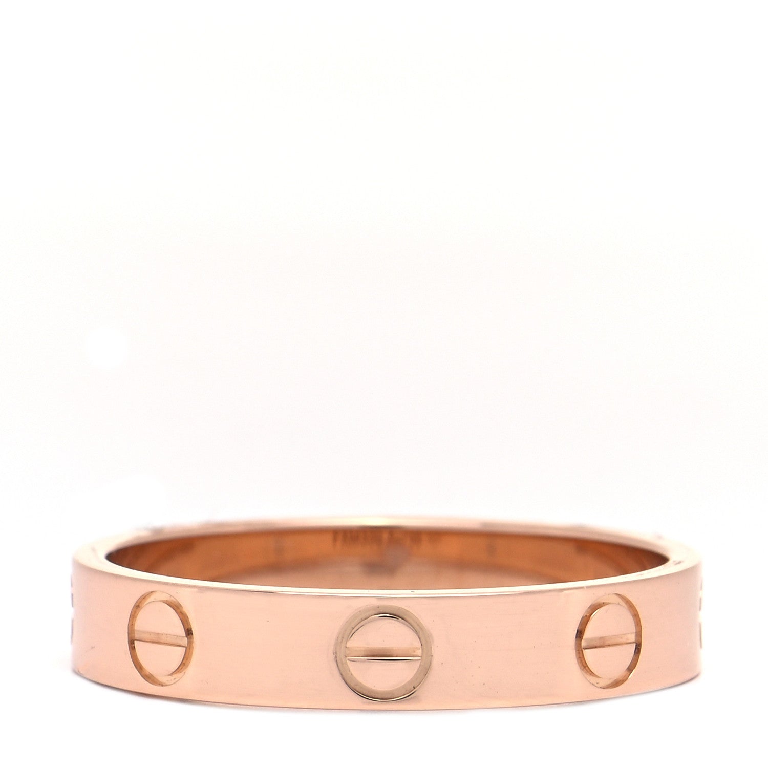 Cartier 18K Pink Gold 3.5mm LOVE Wedding Band Ring 54 6.75 3 of 6