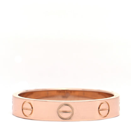 Cartier 18K Pink Gold 3.5mm LOVE Wedding Band Ring 54 6.75 3 of 6