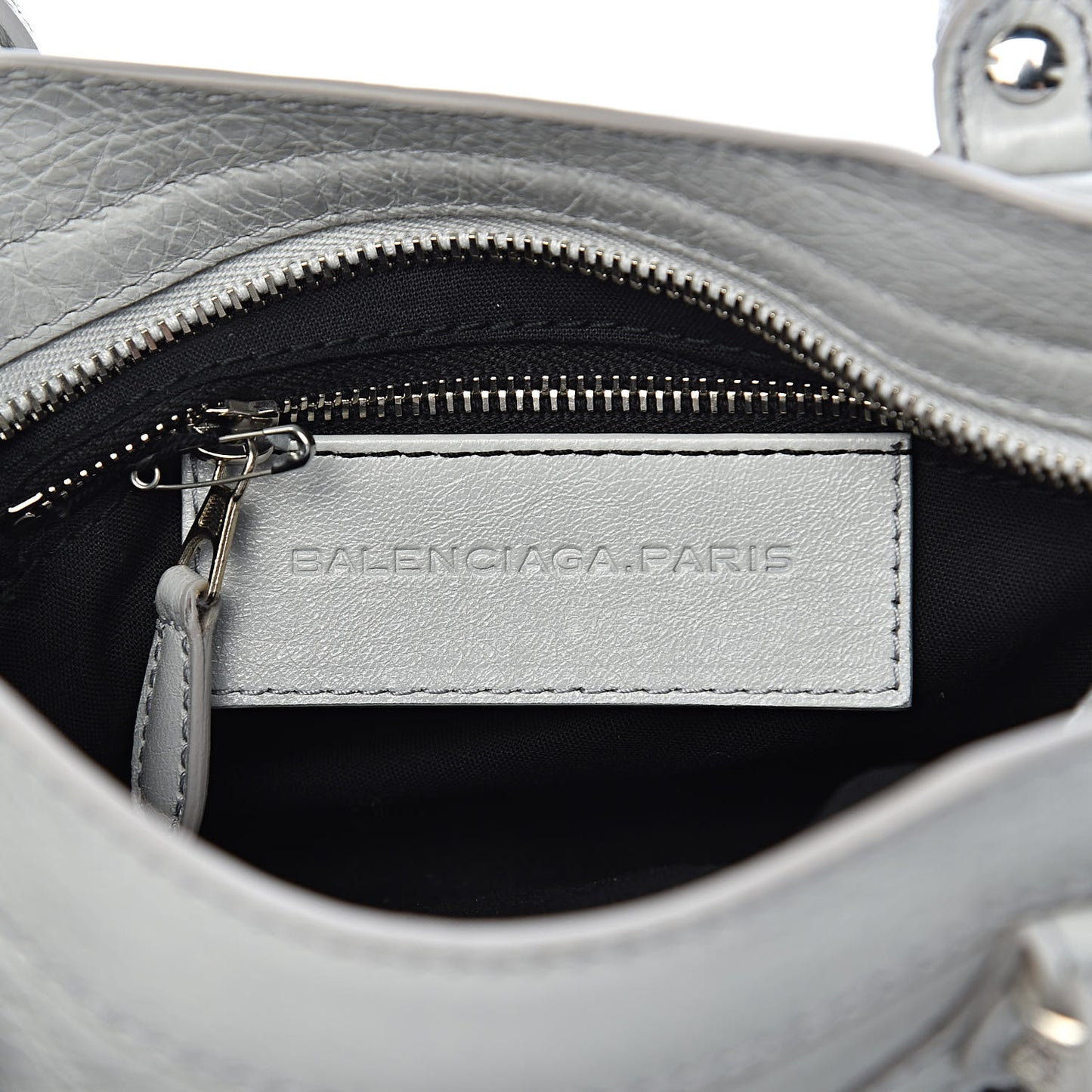 Agneau Giant 12 Silver Hardware Mini City Gris Glace