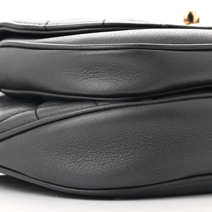 Chanel Calfskin Flap Chain Waist Bag Black 10 of 11