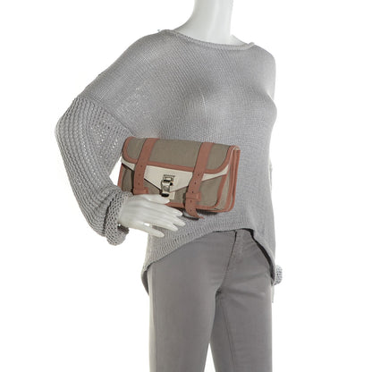 Proenza Schouler Linen Suede PS1 Pochette Clutch Rose 2 of 10