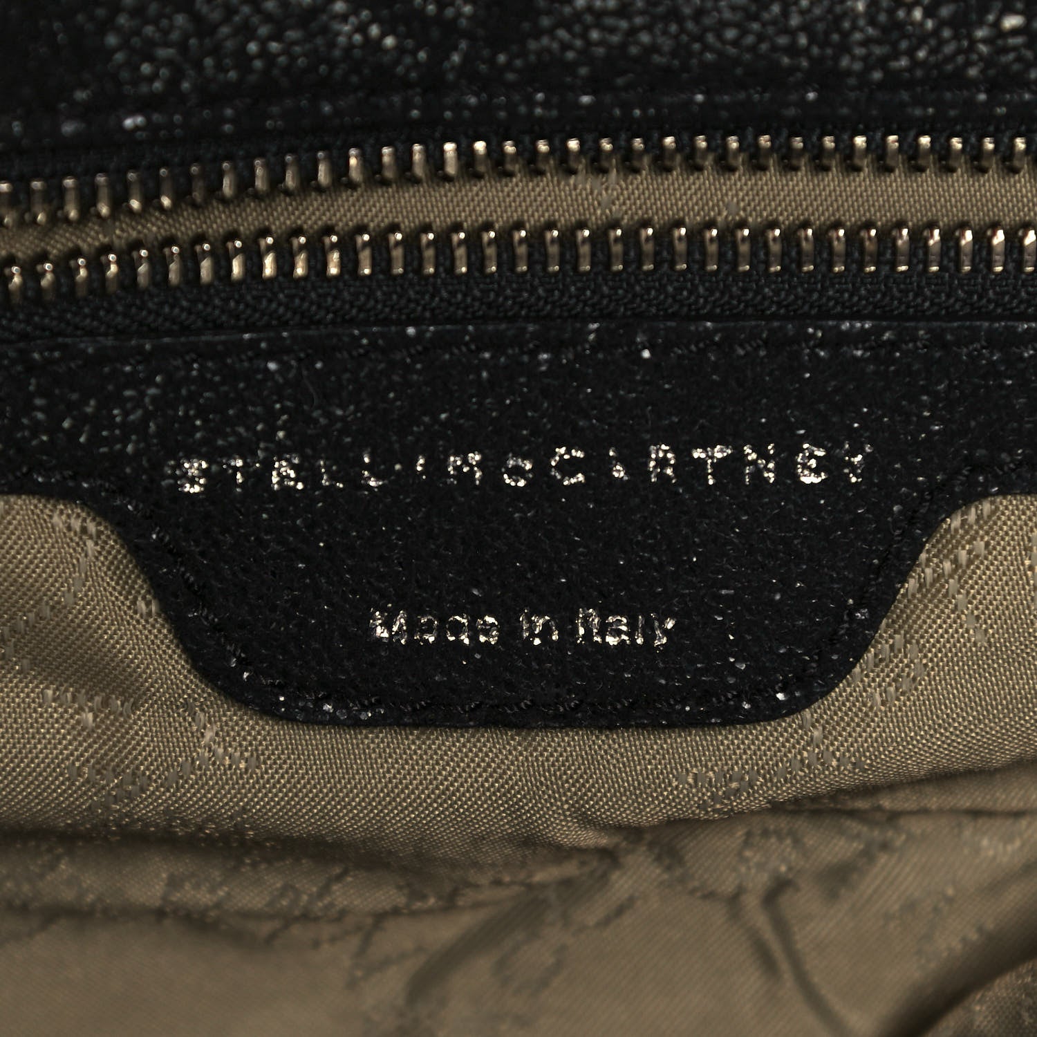 Stella McCartney Metallic Shaggy Deer Big Falabella Tote Black 9 of 11