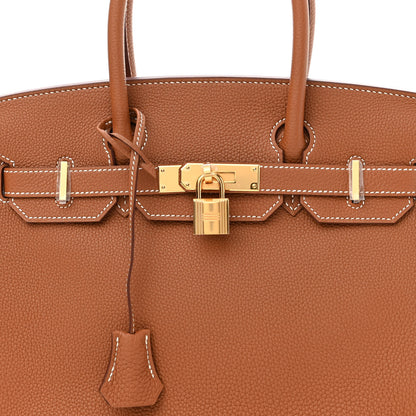 Hermes Togo Birkin 30 Gold 8 of 10