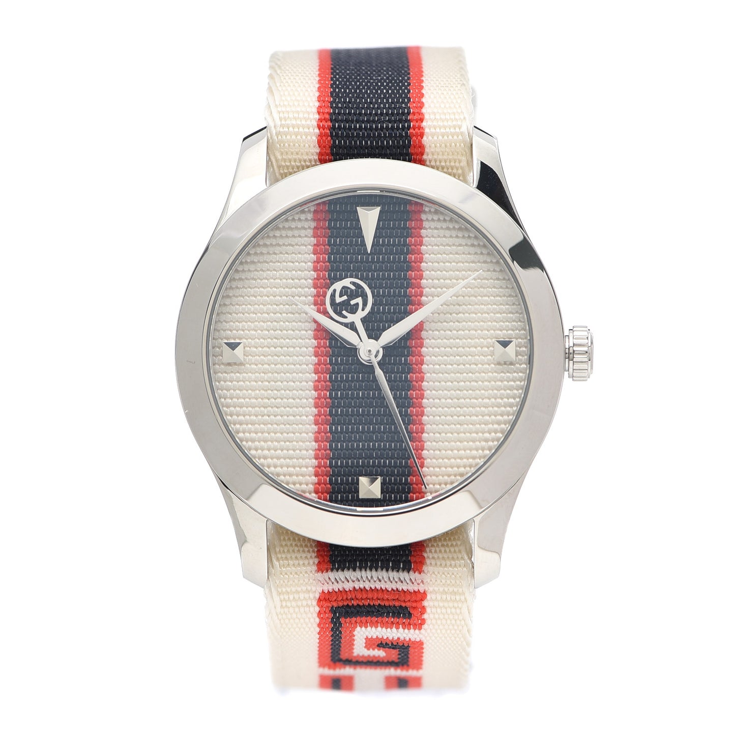 Stainless Steel Nylon 38mm G-Timeless Web Quartz Watch White