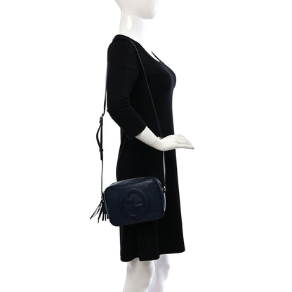 Gucci Sakai Be Green Calfskin Diagonal Stitched Small Blondie Shoulder Bag Blue Agata 2 of 9