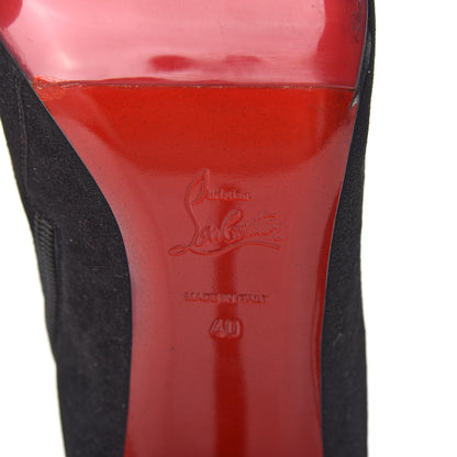 Christian Louboutin Veau Velours Eloise 100 Booty 40 Black 9 of 10