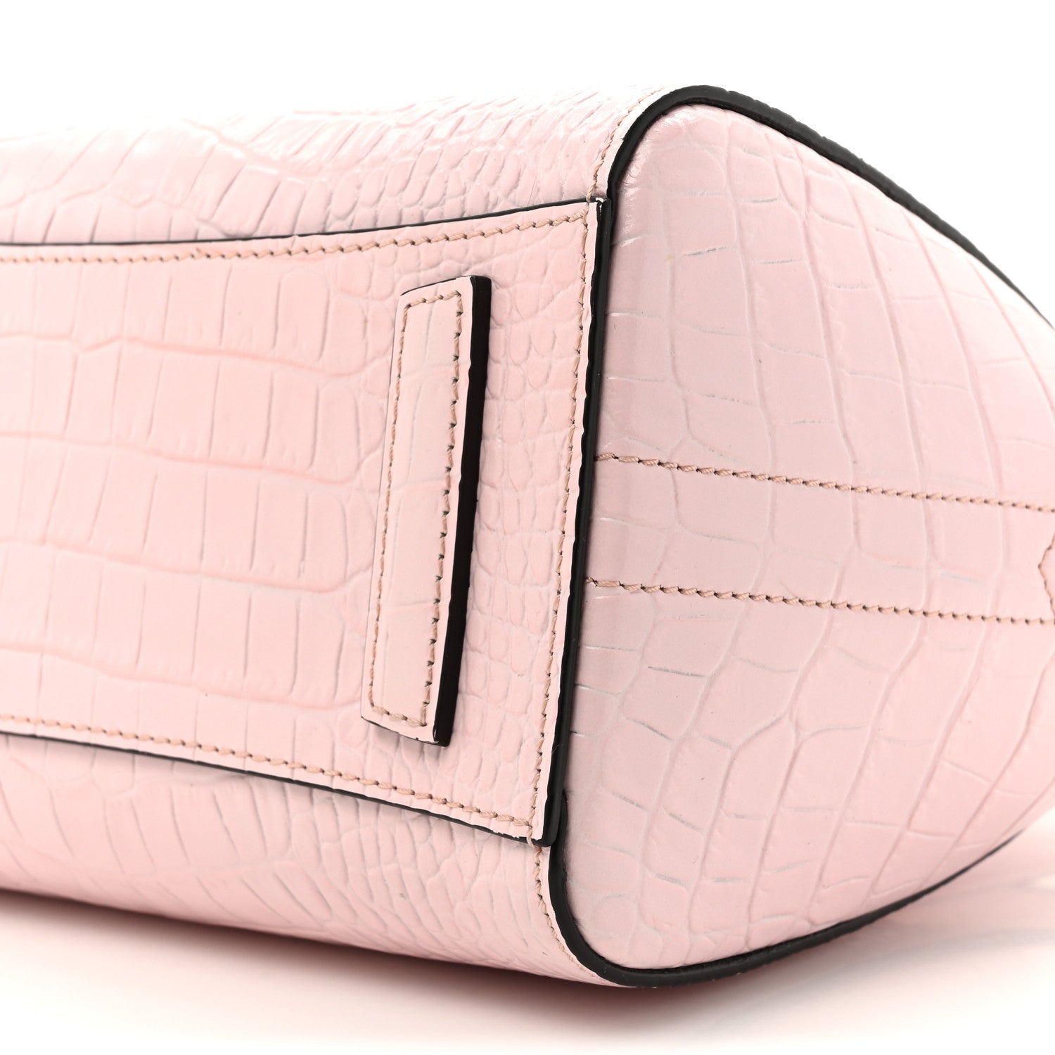 Givenchy Calfskin Crocodile Embossed Mini Antigona Pink 9 of 12