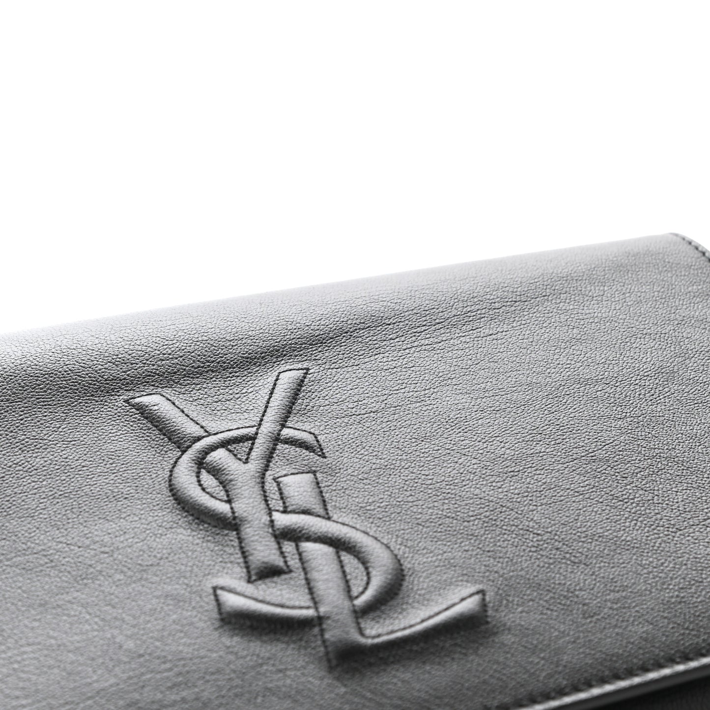 Calfskin Monogram Large Belle De Jour Clutch Black