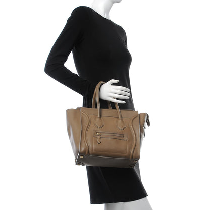Celine Smooth Calfskin Micro Luggage Camel 2 of 14