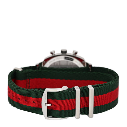 Gucci Stainless Steel Fabric 40mm Grip Quartz Watch Green 3 of 5
