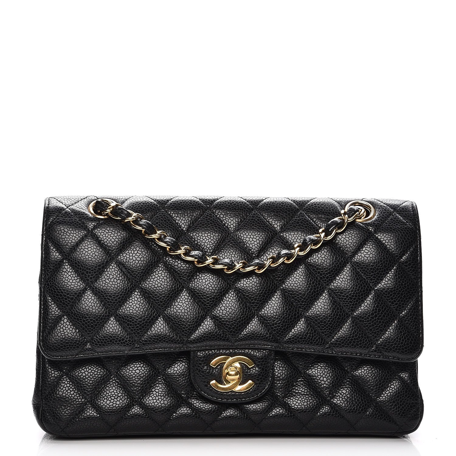 Chanel Caviar Quilted Medium Double Flap Black 1 of 15