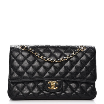 Chanel Caviar Quilted Medium Double Flap Black 1 of 15