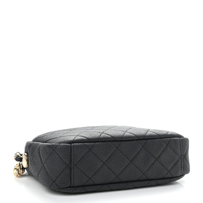 Chanel Iridescent Caviar Quilted Small Coco Tassel Camera Case Black 4 of 10