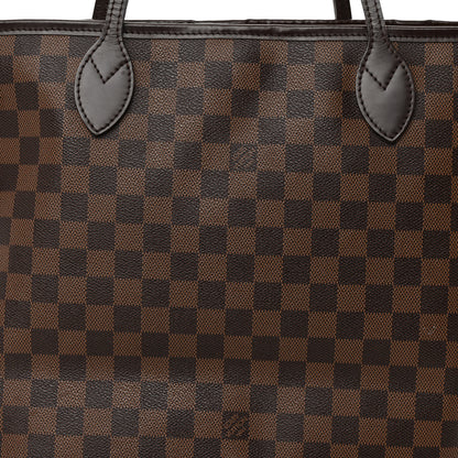 Louis Vuitton Damier Ebene Neo Neverfull MM Rose Ballerine 7 of 11