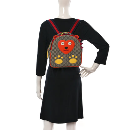 Gucci GG Supreme Monogram Kids Hedgehog Backpack Ebony Multicolor 2 of 9